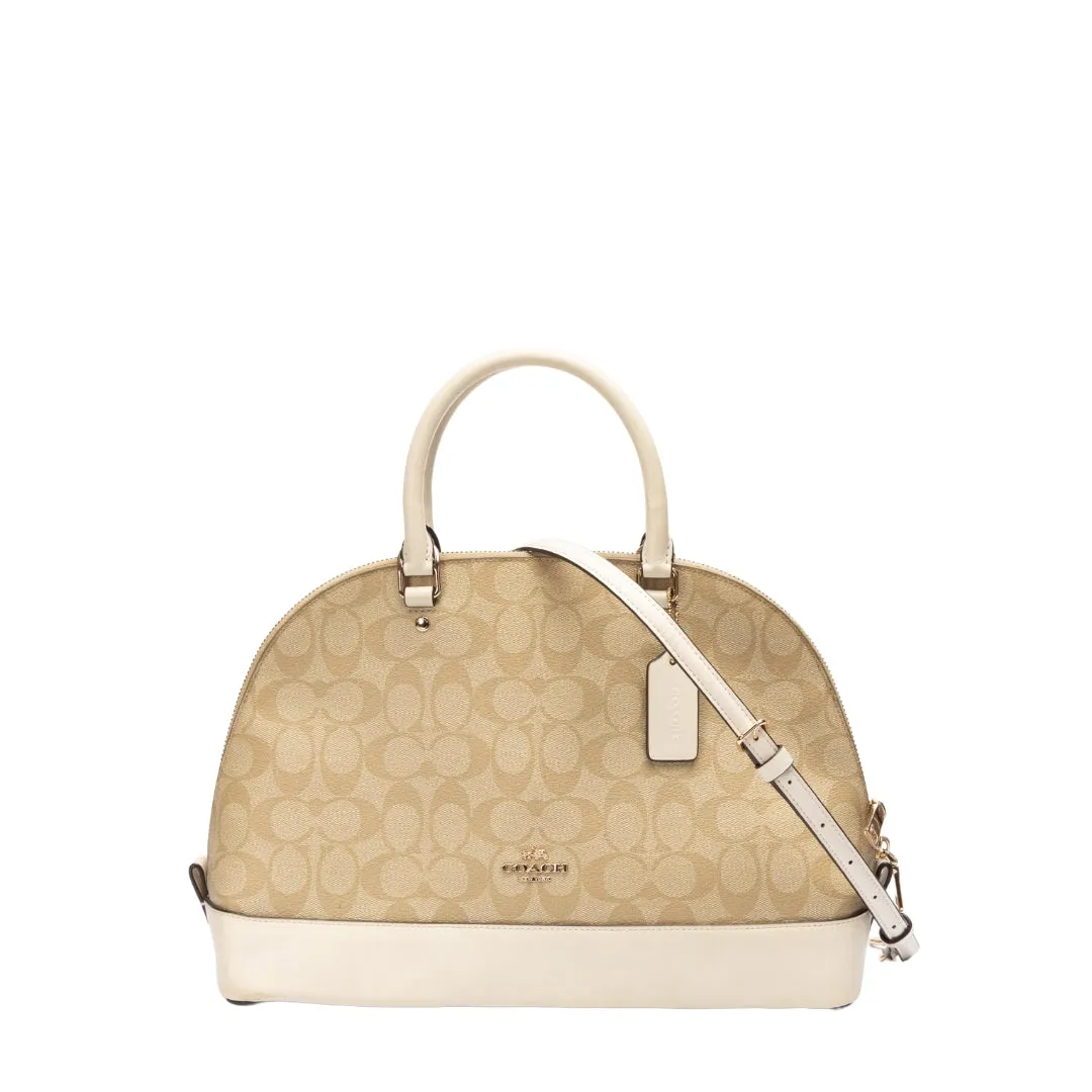 Coach Signature Canvas Sierra Satchel flash sale luggage