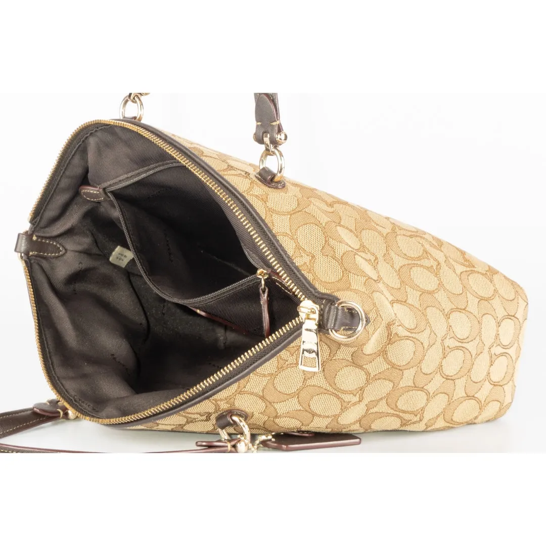 Coach Signature Jacquard Prairie Satchel