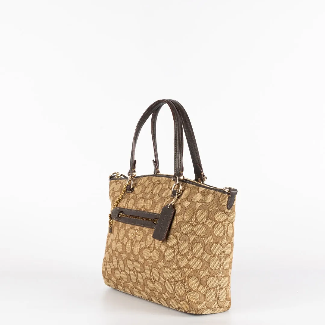 Coach Signature Jacquard Prairie Satchel