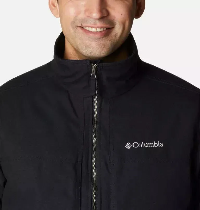 Columbia Loma Vista II Jacket Men's Large Black Full Zip Water-Resistant APP1229