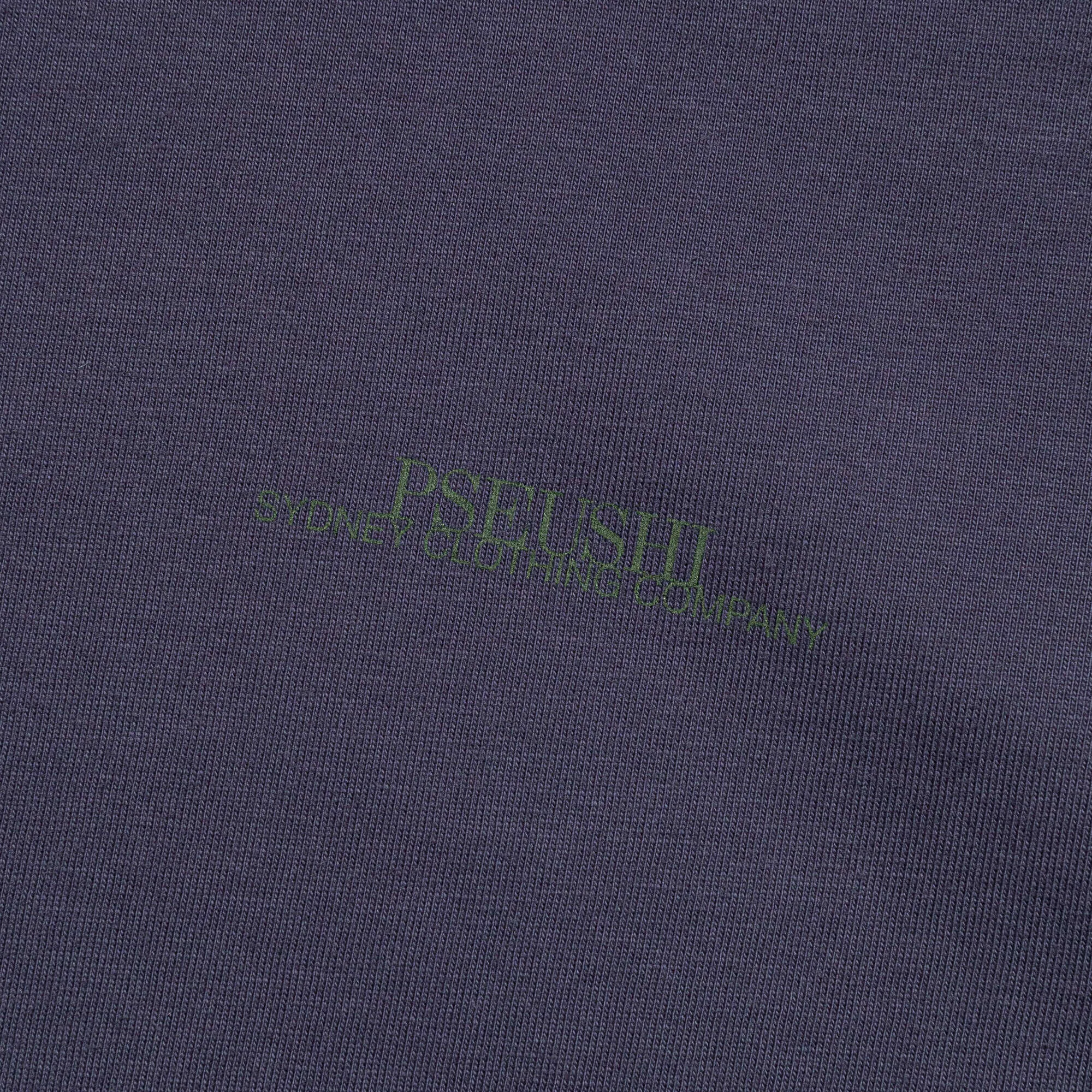 Contrast Stitch SS Tee - Black Currant