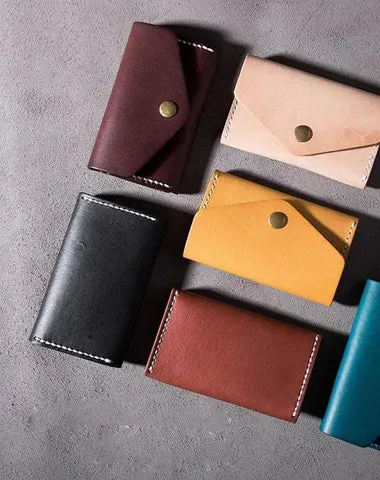 Cool Leather Mens billfold Wallet on sale Card Holder Small Card Slim Wallet on sale for Men