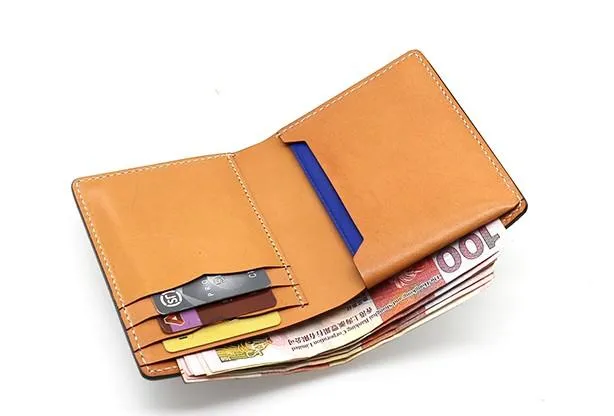 Cool Leather Mens Camouflage Small Wallet Front Pocket Wallet billfold Slim Wallet for Men