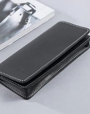 Cool Leather Mens Travel Long Wallets Passport Leather Wallet Long Wallets for Men Cyber Monday wallet sale