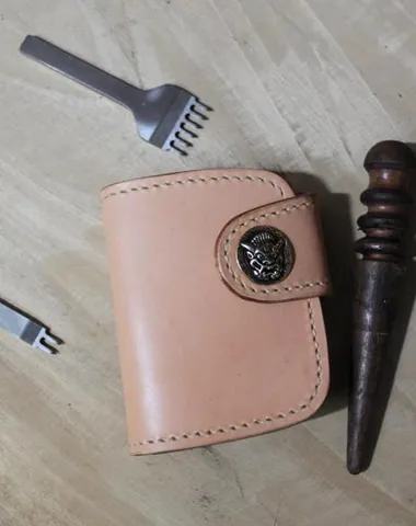 Cool Leather Small Biker Chain Wallet on sale Mens Handmade billfold Chain Wallets on sale