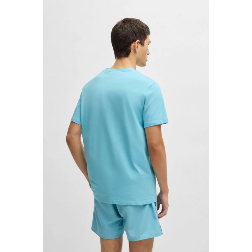 Cotton-jersey T-shirt with SPF 50  UV protection