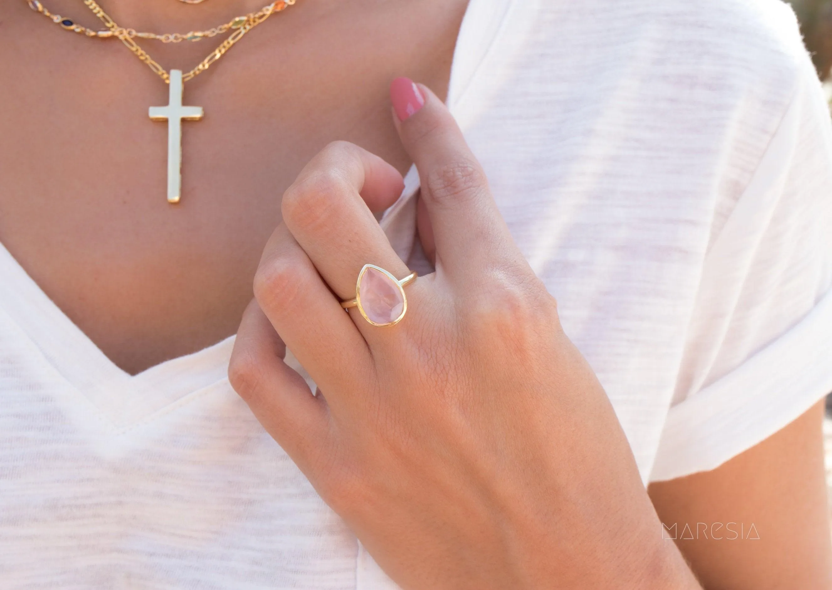 Cross Necklace ~ Gold Vermeil