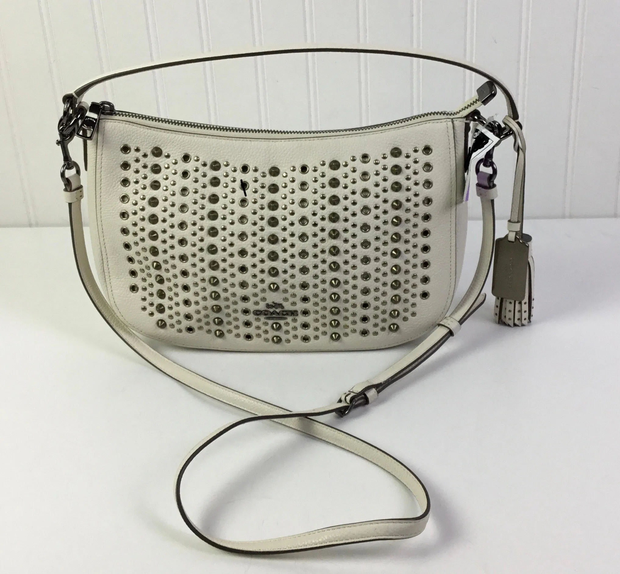 Crossbody Designer By Coach In Cream, Size:Medium fashion handbags 2025
