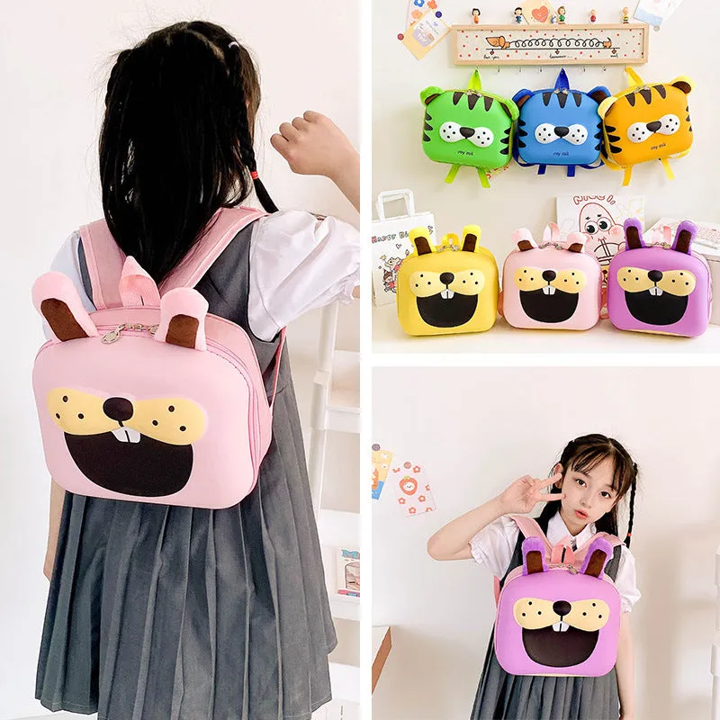 Cute Eggshell Kindergarten Baby Lion Backpack 
