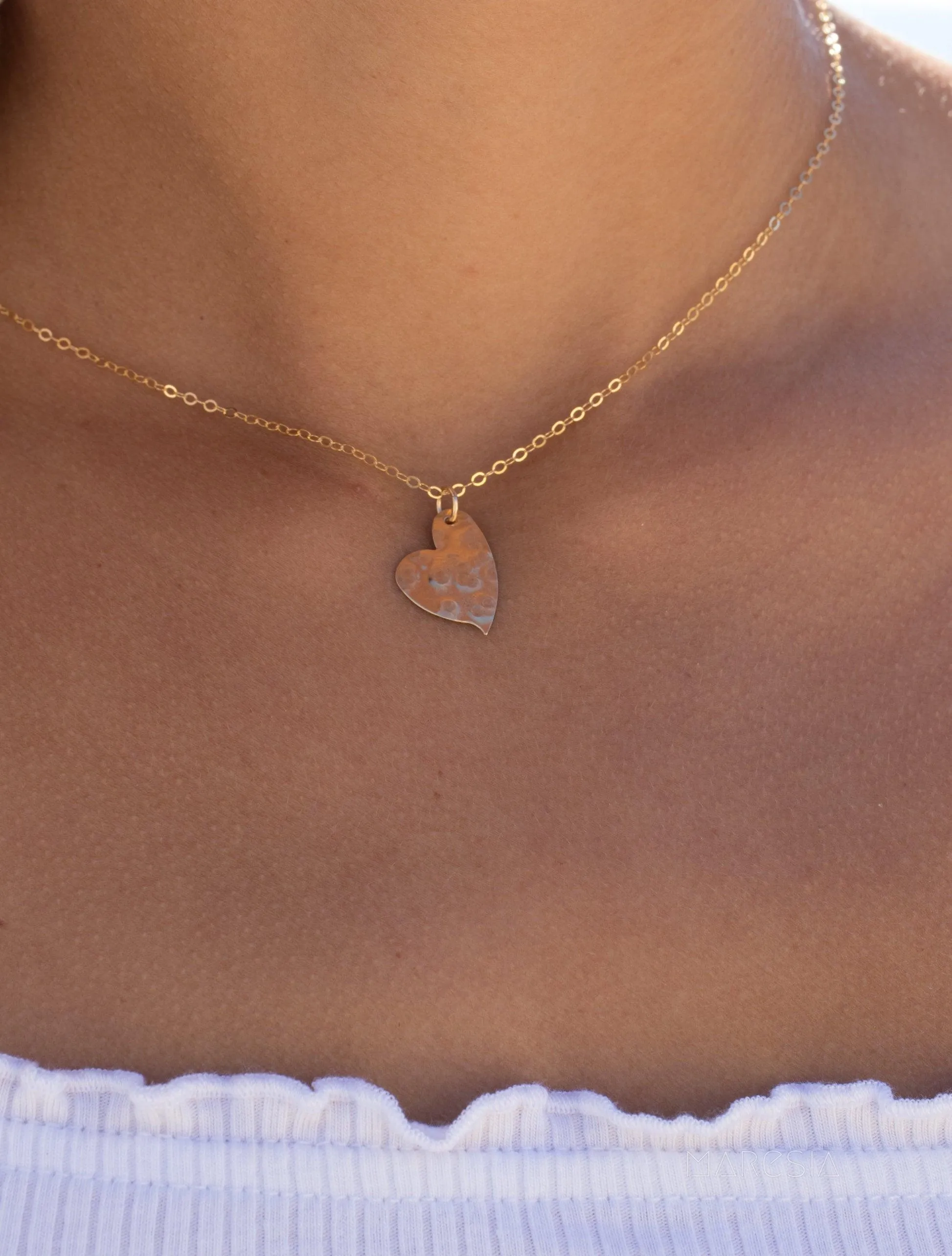 Dainty Heart Necklace ~Gold Filled~MN035