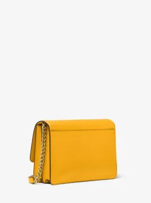 Daniela Large Saffiano Leather Crossbody Bag