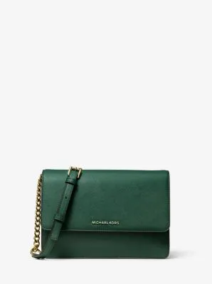 Daniela Large Saffiano Leather Crossbody Bag