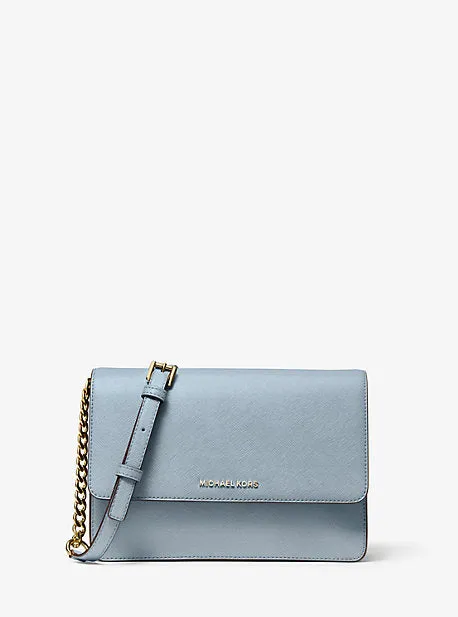Daniela Large Saffiano Leather Crossbody Bag
