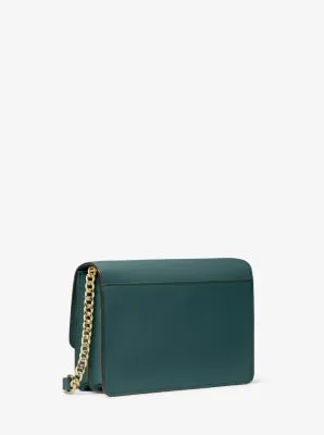 Daniela Large Saffiano Leather Crossbody Bag