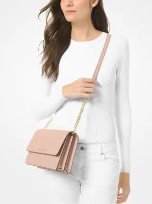 Daniela Large Saffiano Leather Crossbody Bag