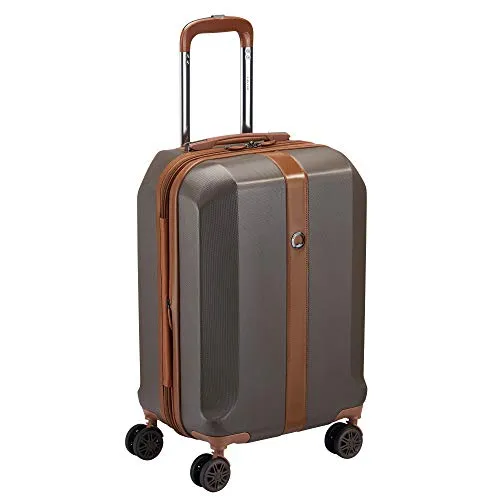 DELSEY Paris 40314880506 First Class Expandable Luggage with Spinner Wheels, Chocolate, Carry-On 21-Inch mega luggage savings