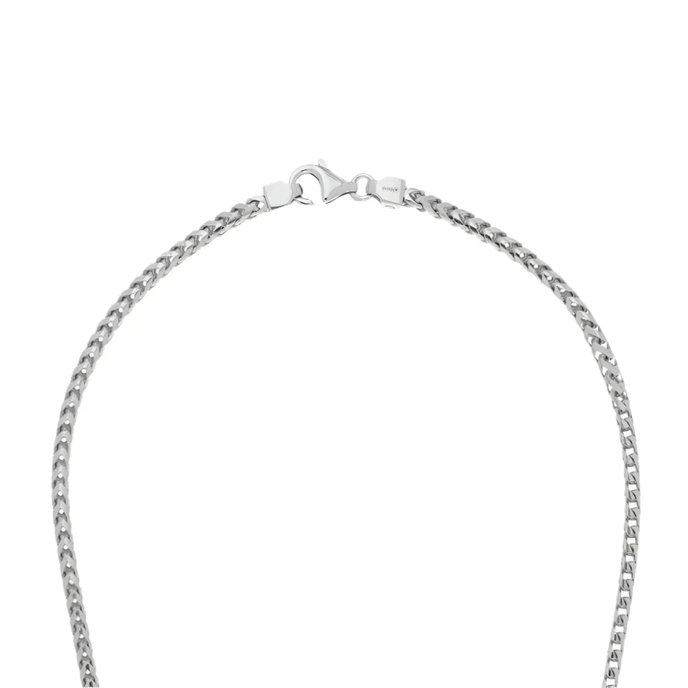 Desmos Sterling Silver Fish Bone Chain Necklace