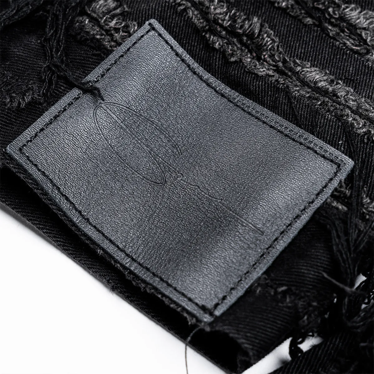 Destroyed Washed Denim Jacket 'Black'