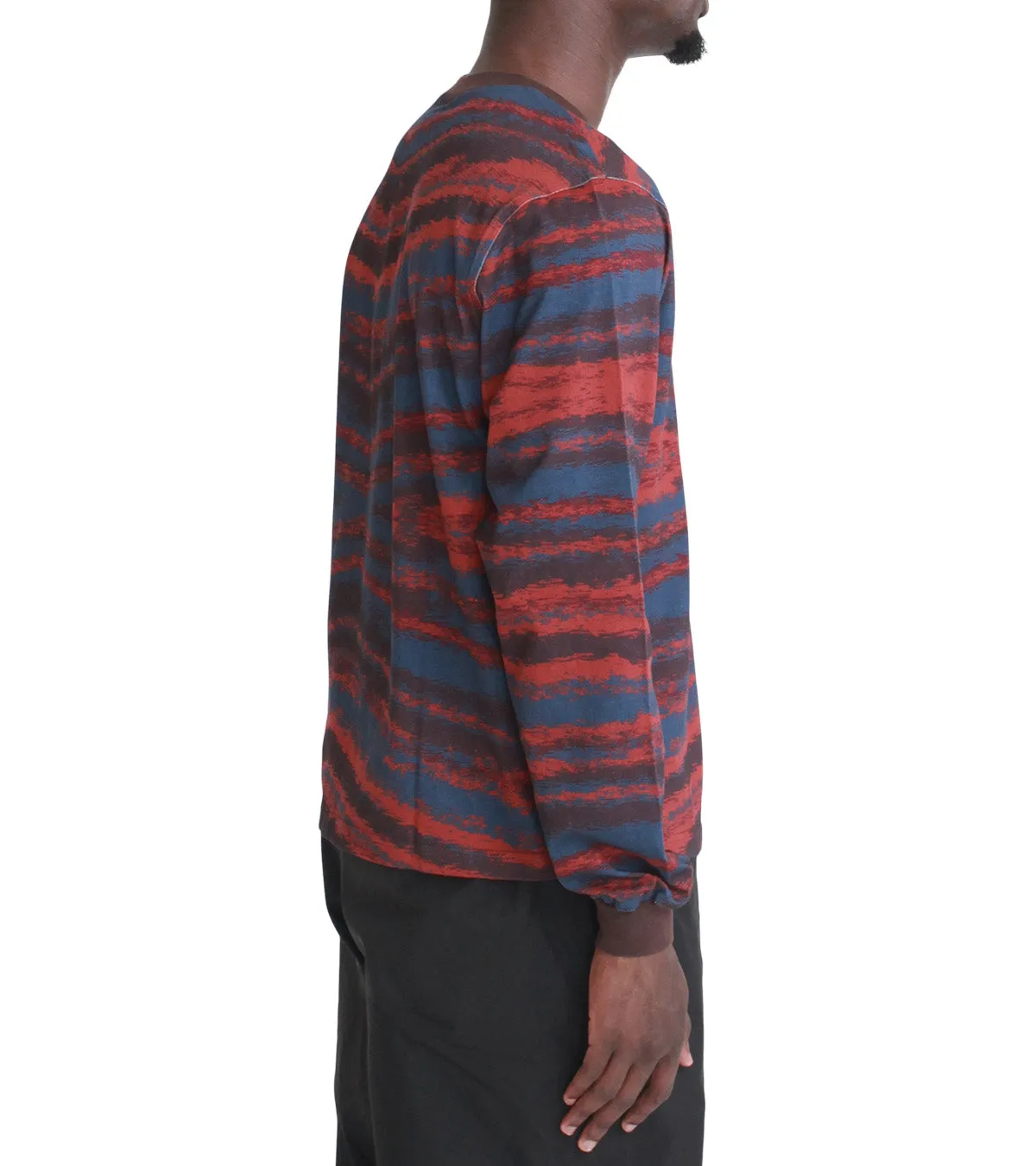Dime Brushstroke Long Sleeve Shirt Bordeaux