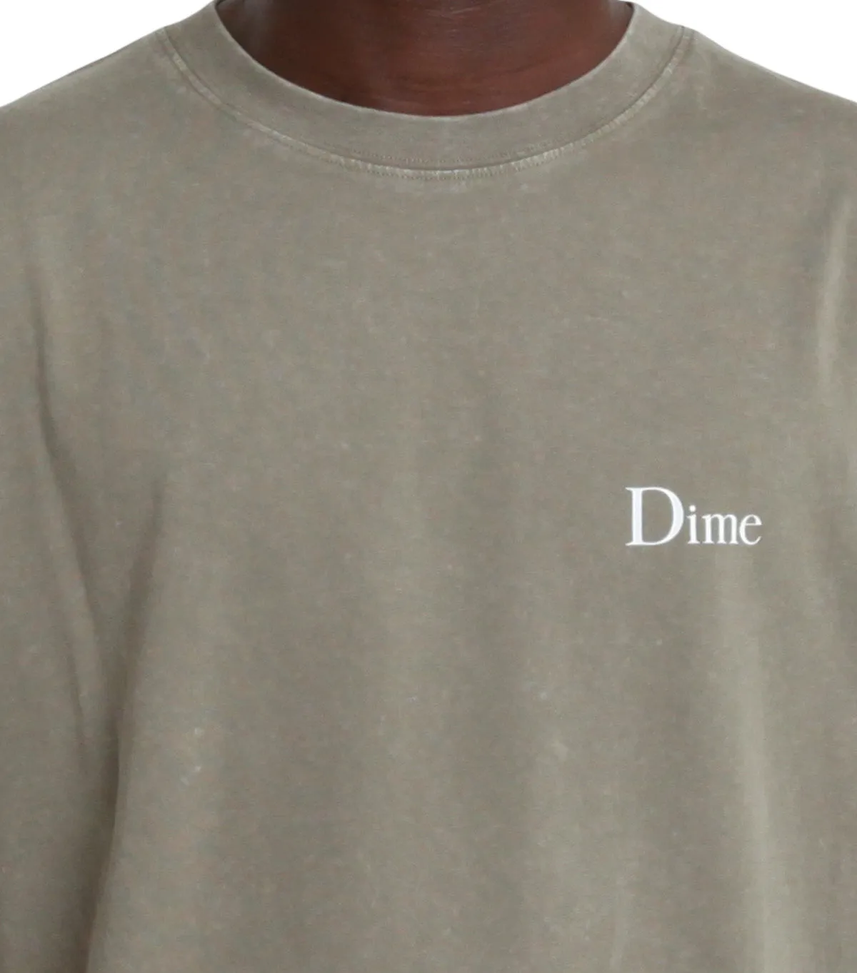 Dime Classic Small Logo T-Shirt Cemenet