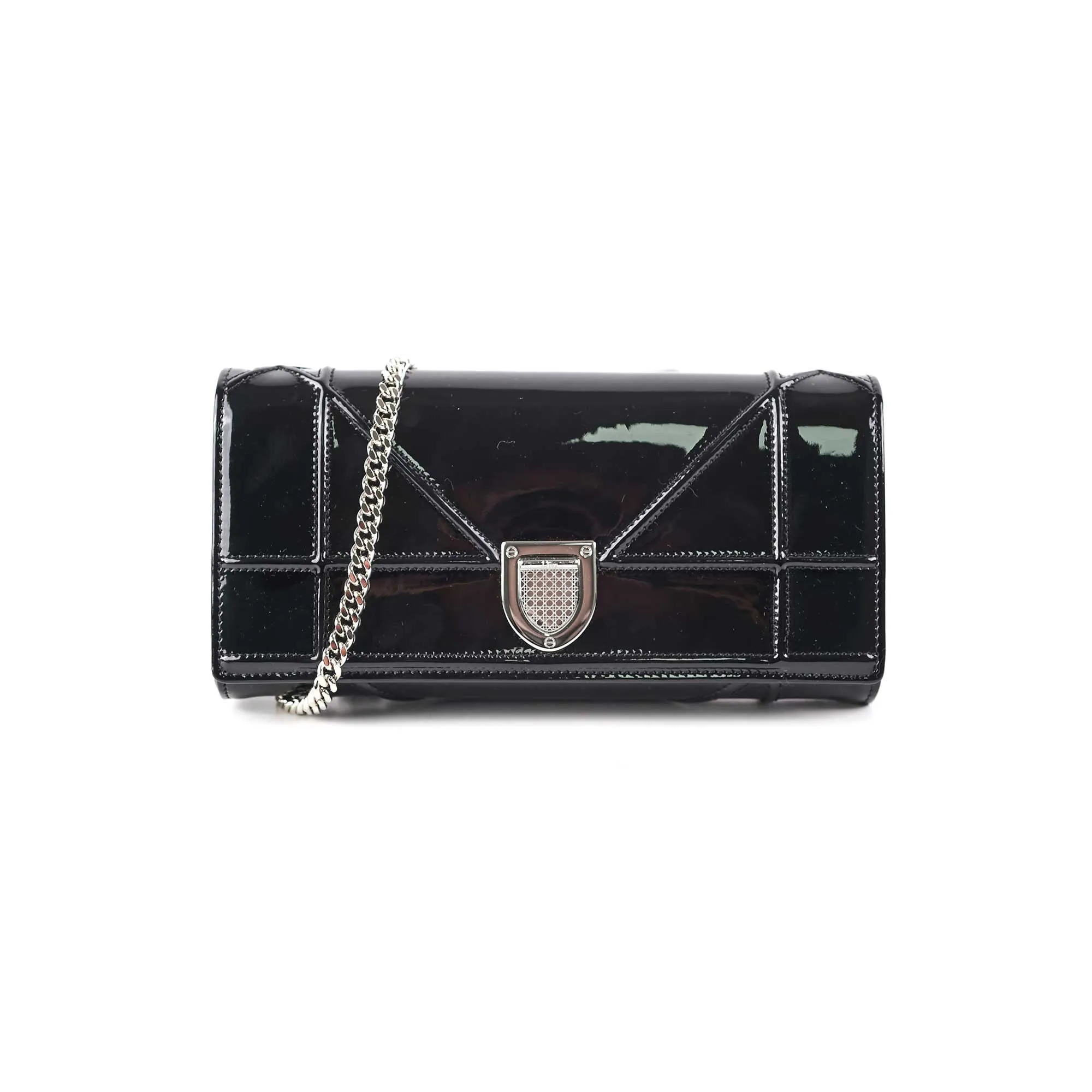 Dior Diorama Wallet on Chain WOC Black Evening Clutch Bags Discount