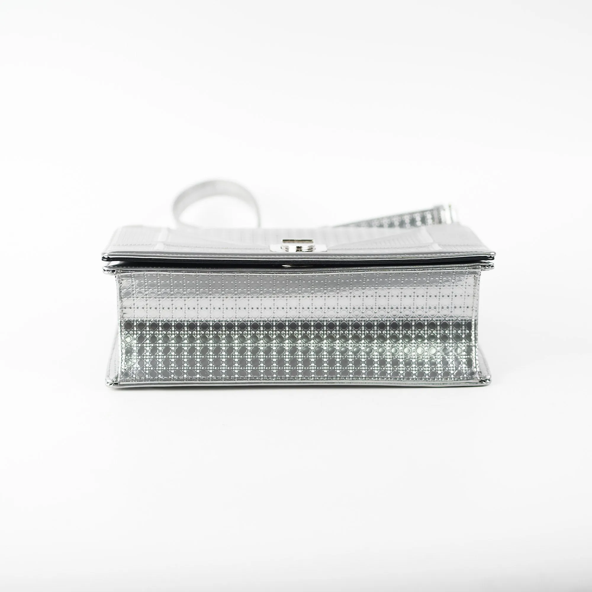 Dior Medium Diorama Metallic Silver
