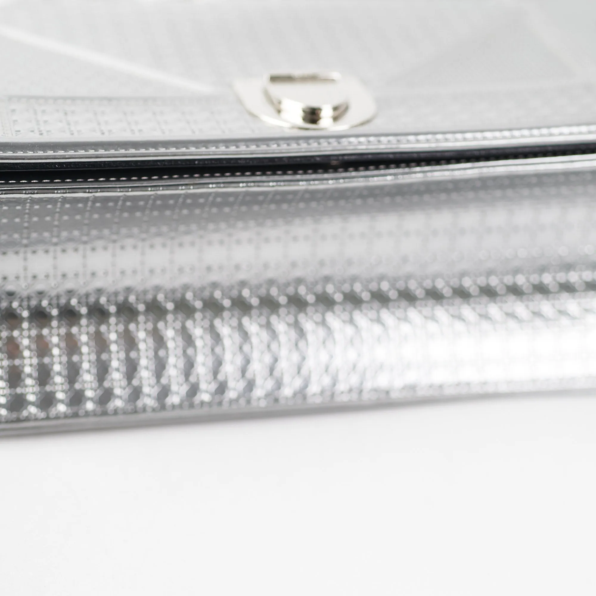 Dior Medium Diorama Metallic Silver