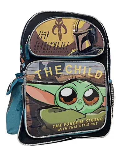 Disney Star Wars Baby Yoda" THE CHILD" Kids Backpack 16" Large Bag mega luggage savings