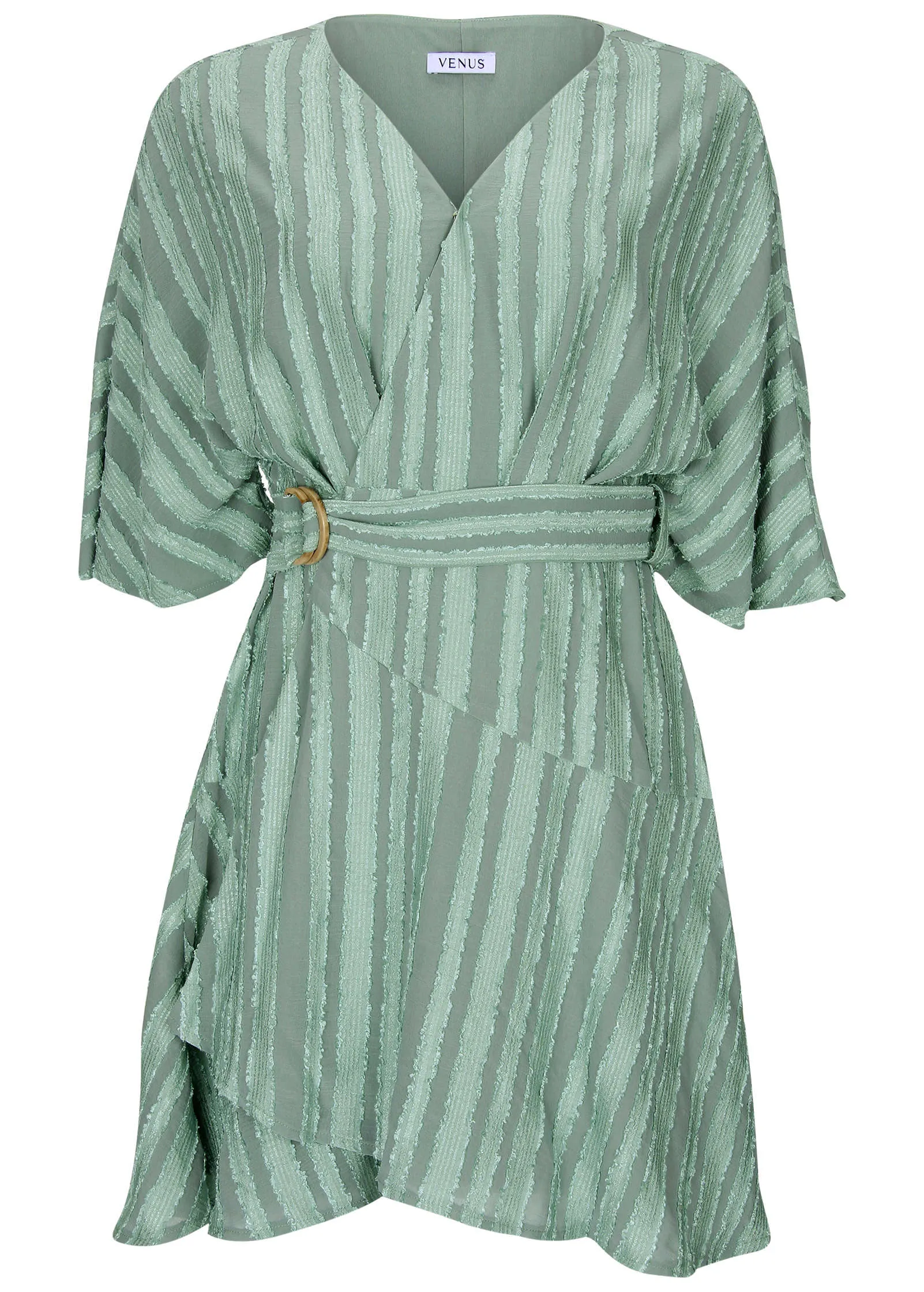 Dolman Sleeve Mini Dress - Iceberg Green