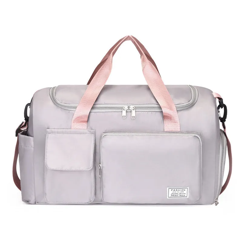 Dry and wet separation fitness bag travel bag