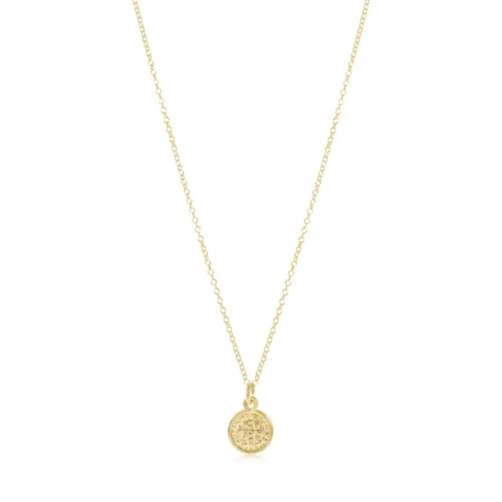 enewton 16" Necklace Gold-Blessing Small Gold Disc 