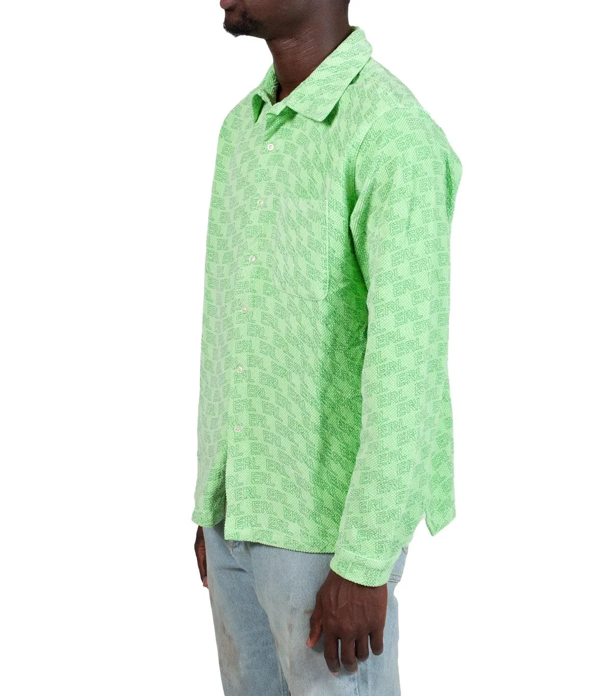 ERL Straight Hem Shirt Green