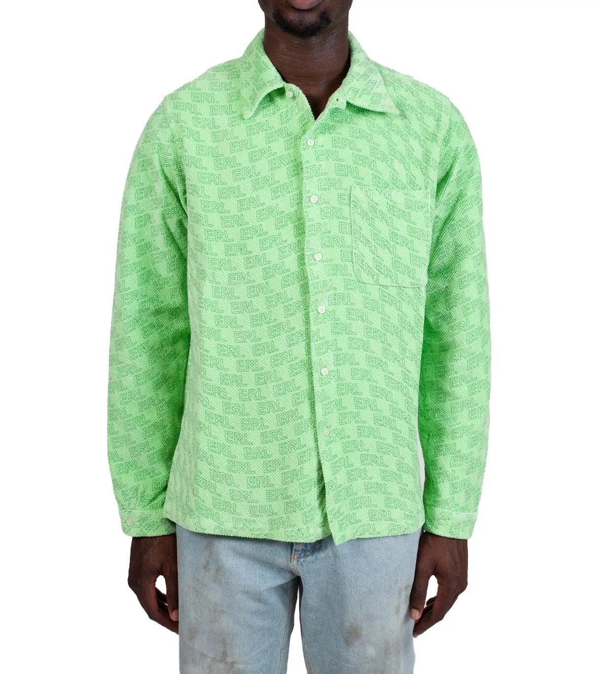 ERL Straight Hem Shirt Green