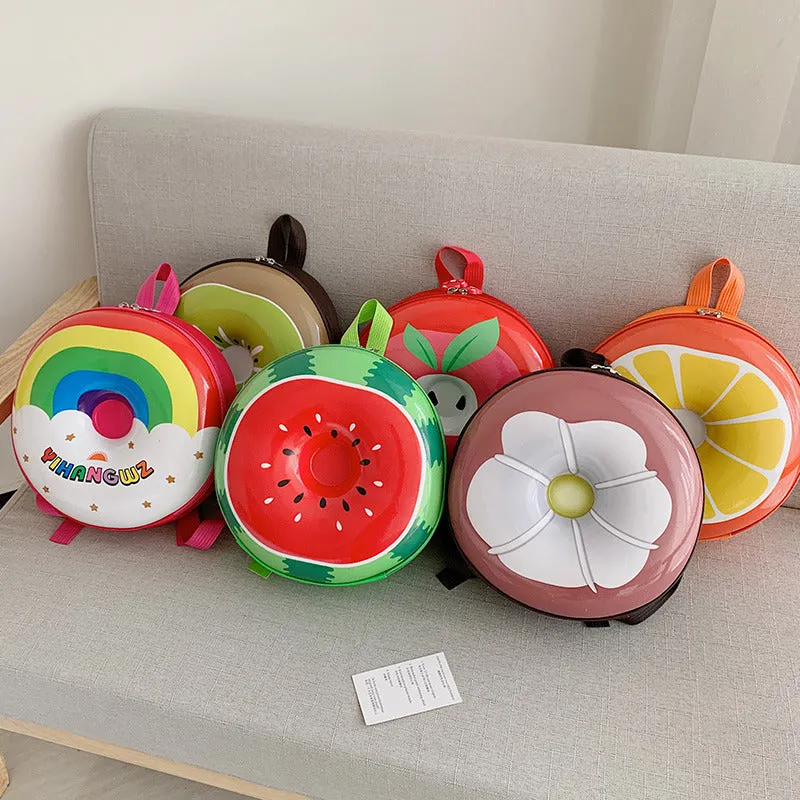 Fashionable eggshell fruit bag kindergarten backpack 