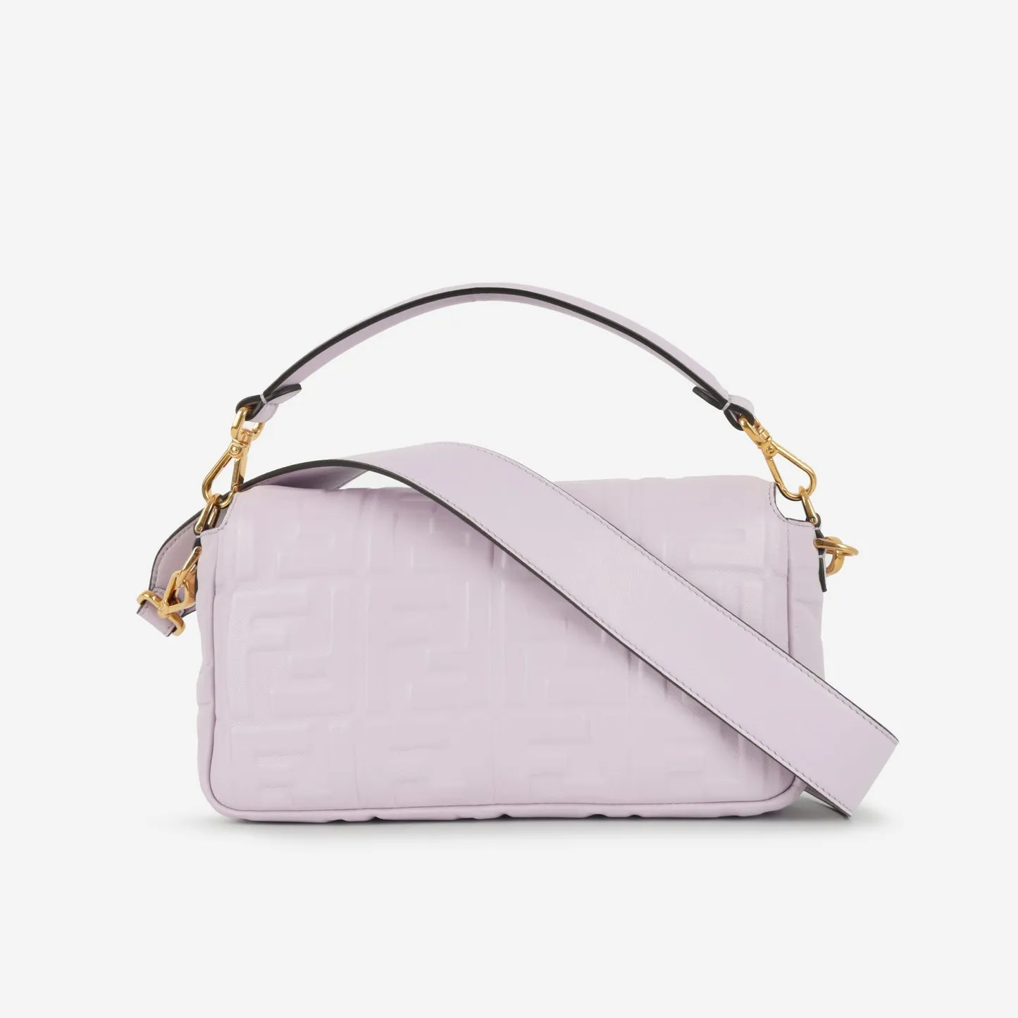 Fendi - Medium Baguette - Lilac Zucca Nappa GHW - Pre-Loved