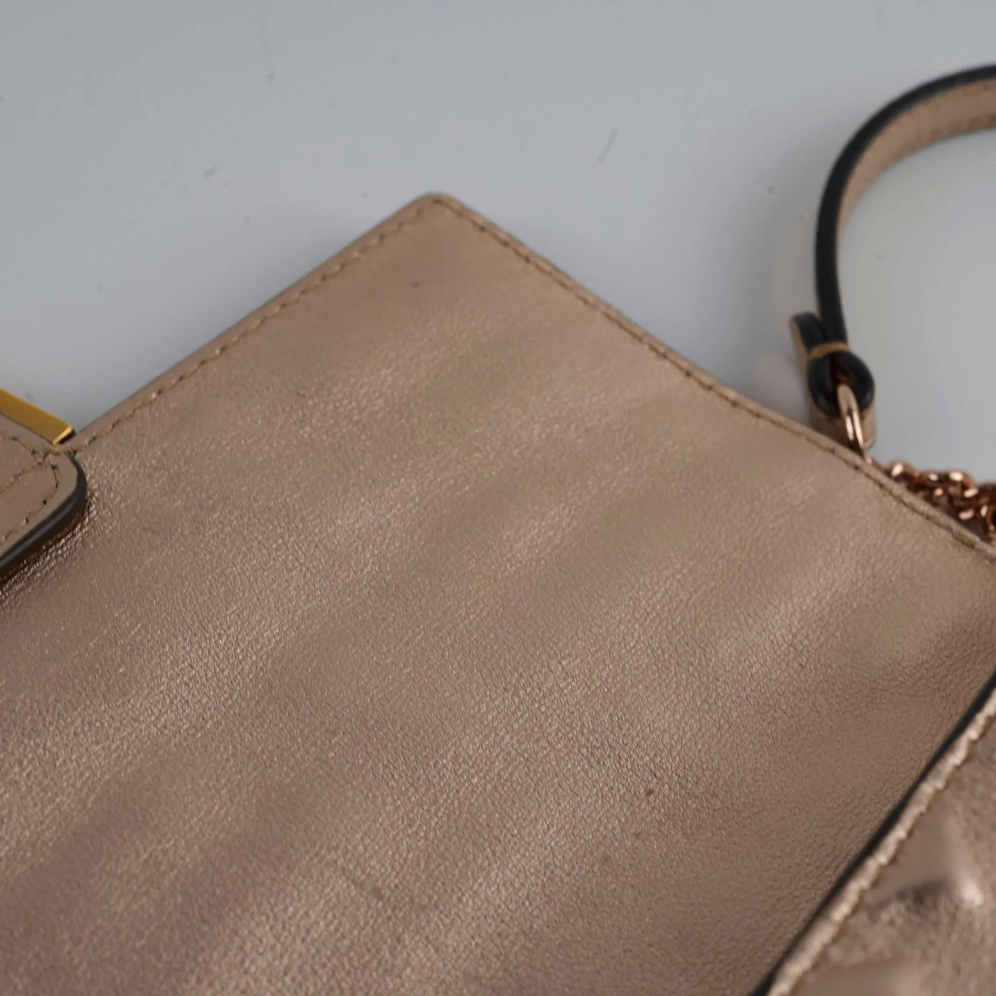 Fendi Mini Baguette Pink Metallic