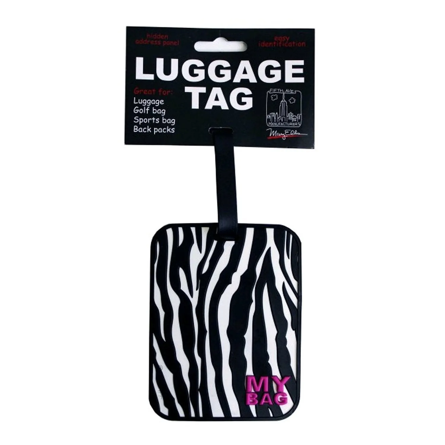 Fifth Avenue Manufacturers Large Heavy Duty Vulcanized Rubber Name Tag