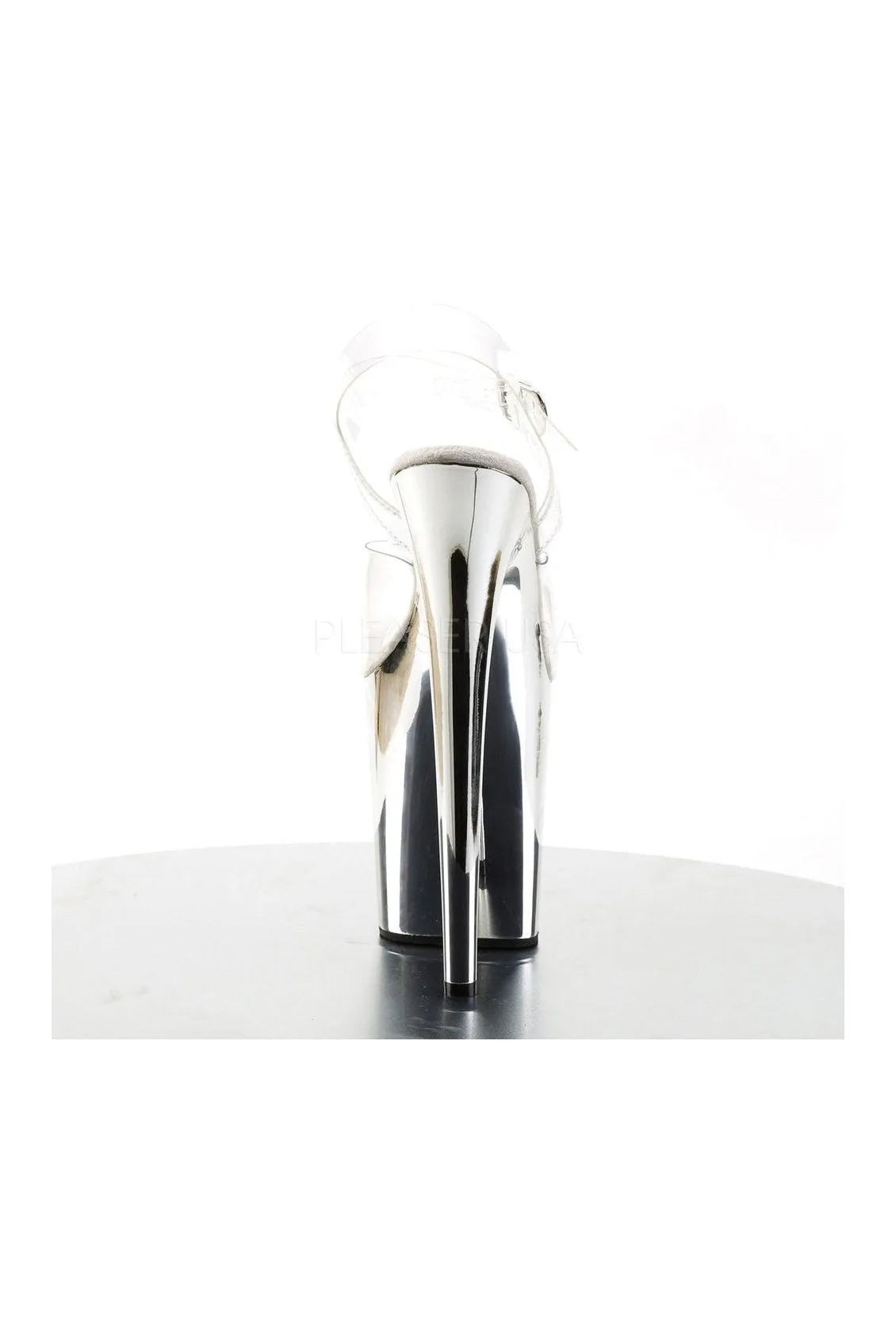 FLAMINGO-808 Platform Sandal  | Clear Vinyl