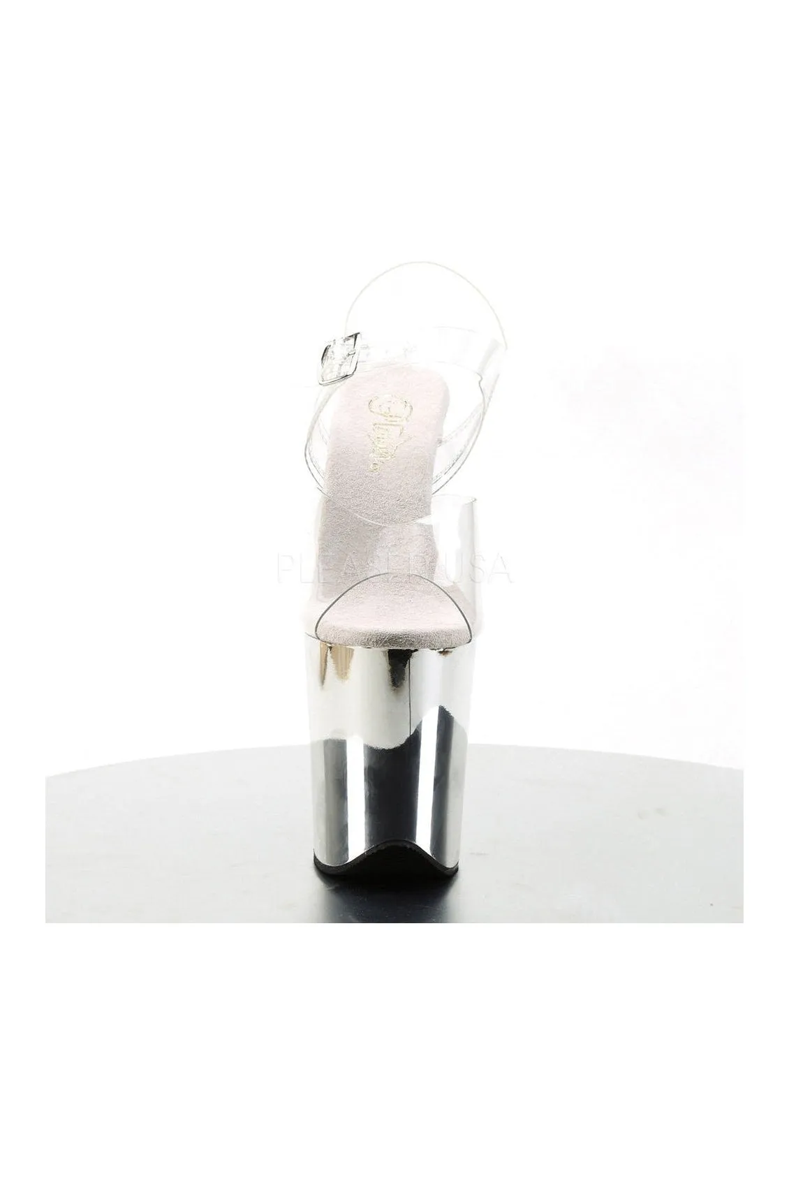 FLAMINGO-808 Platform Sandal  | Clear Vinyl