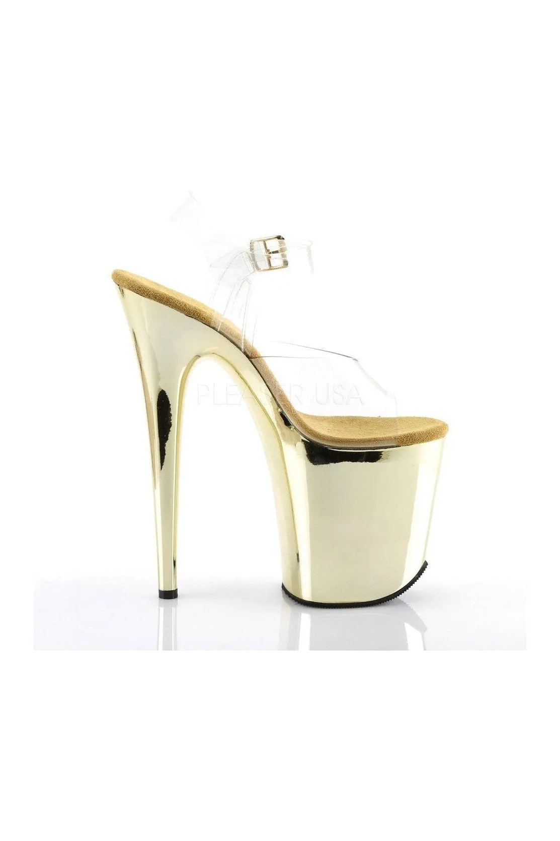 FLAMINGO-808 Platform Sandal  | Clear Vinyl