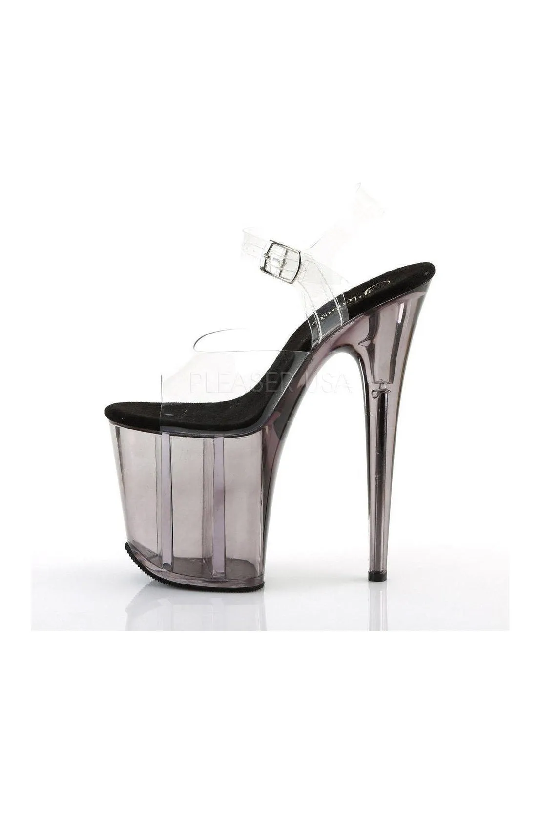 FLAMINGO-808T Platform Sandal  | Clear Vinyl