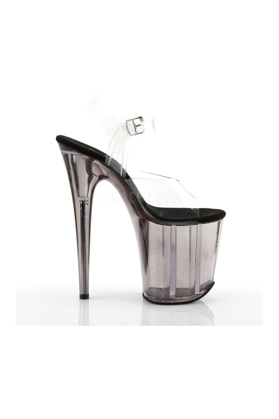 FLAMINGO-808T Platform Sandal  | Clear Vinyl