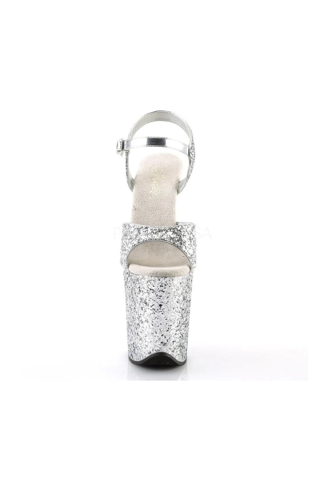 FLAMINGO-810LG Platform Sandal  | Silver Glitter