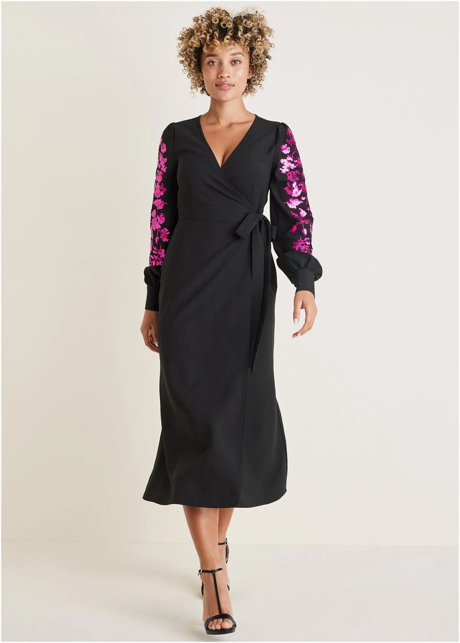 Floral Sequin Maxi Wrap Dress Women,Midaxi Dress,Cutout Bodycon Dress,Asymmetric Hem Dress,Breathable Summer Sundress,Reversible Midi Dress,Silk Slip Dress, Hand-Embroidered Maxi Dress Wrap Dress Women,Midaxi Dress,Cutout Bodycon Dress,Asymmetric Hem Dress