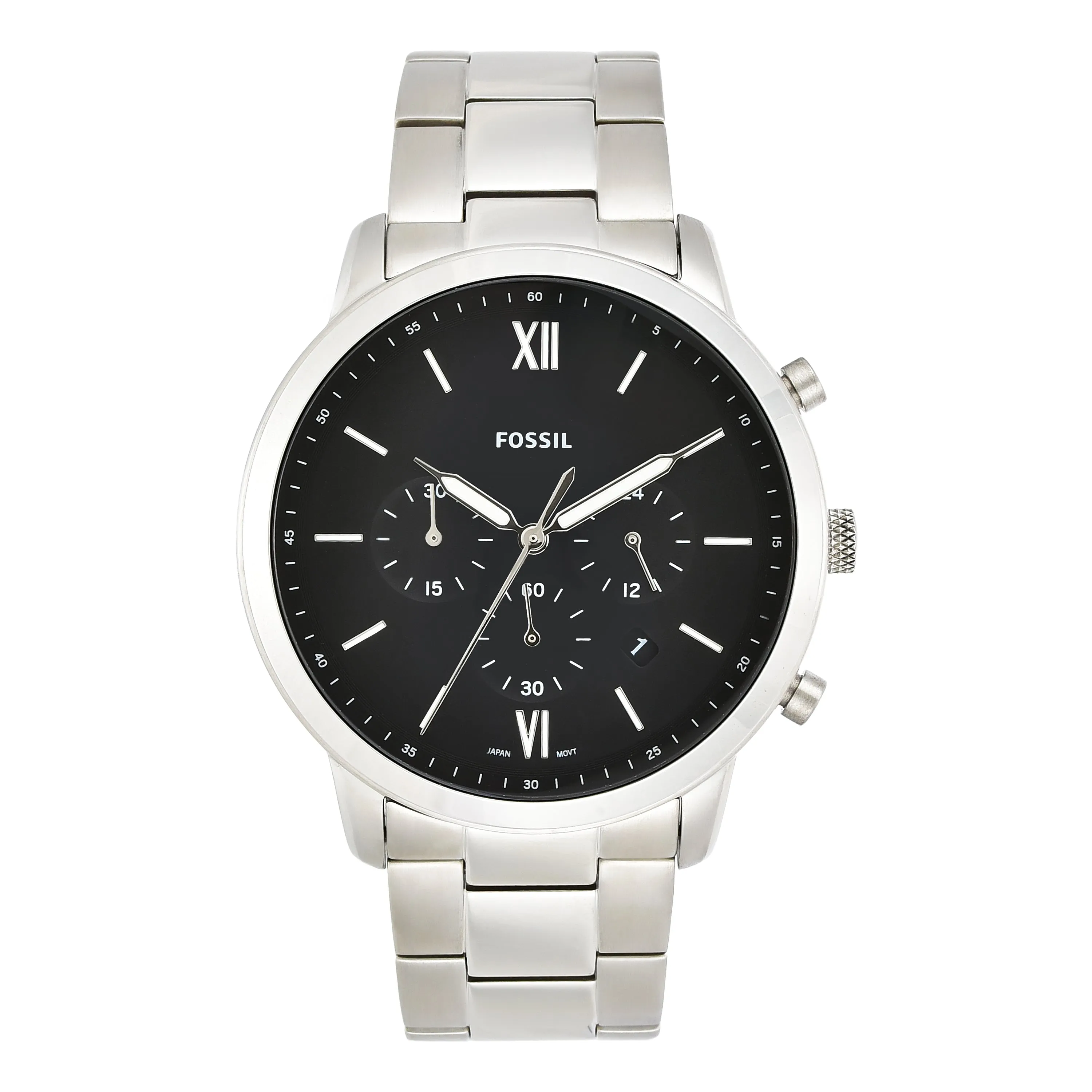 Fossil Neutra Chronograph Black Dial Stainless Steel Watch FS5384 