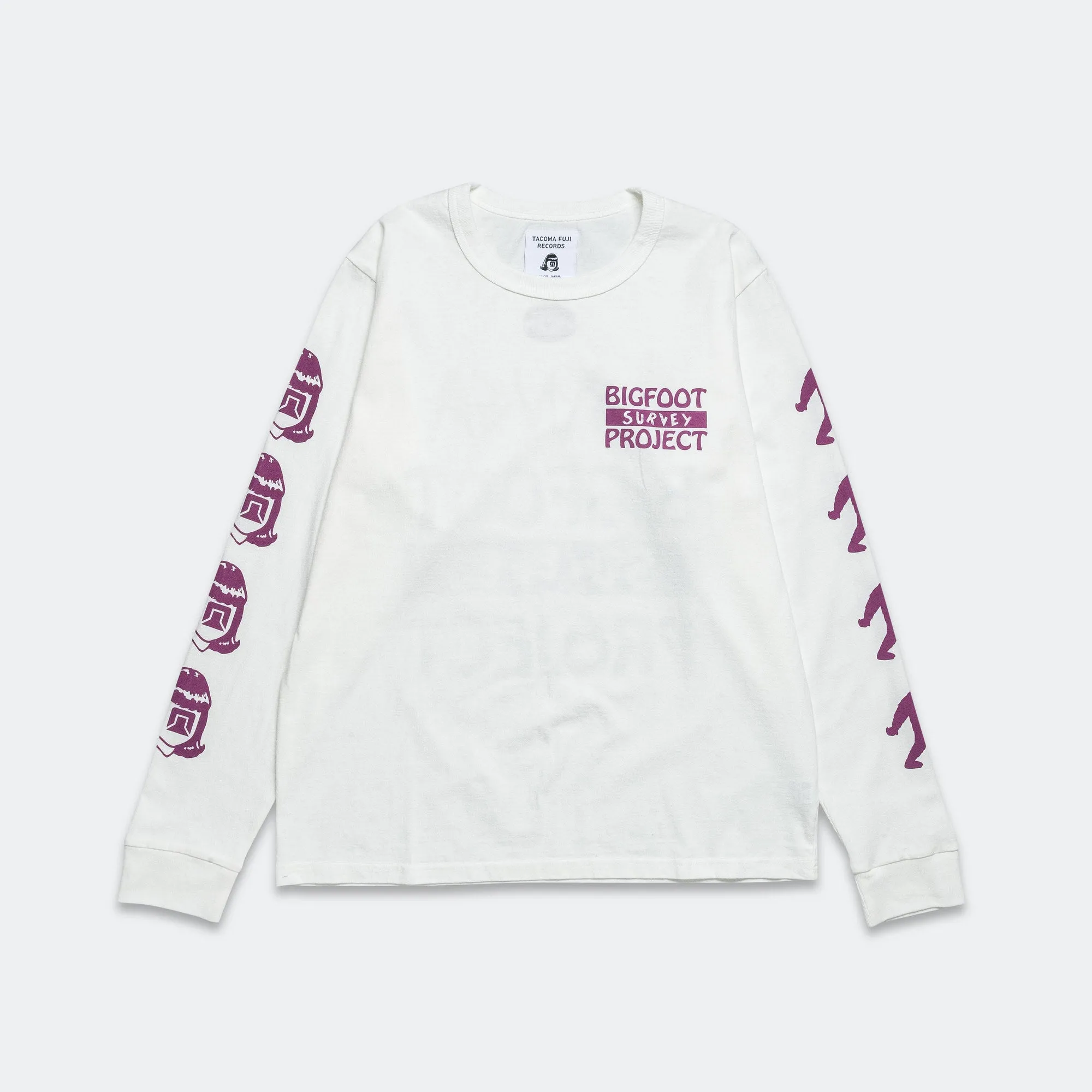 Fuji Records Bigfoot Logo LS Tee x Tacoma - White