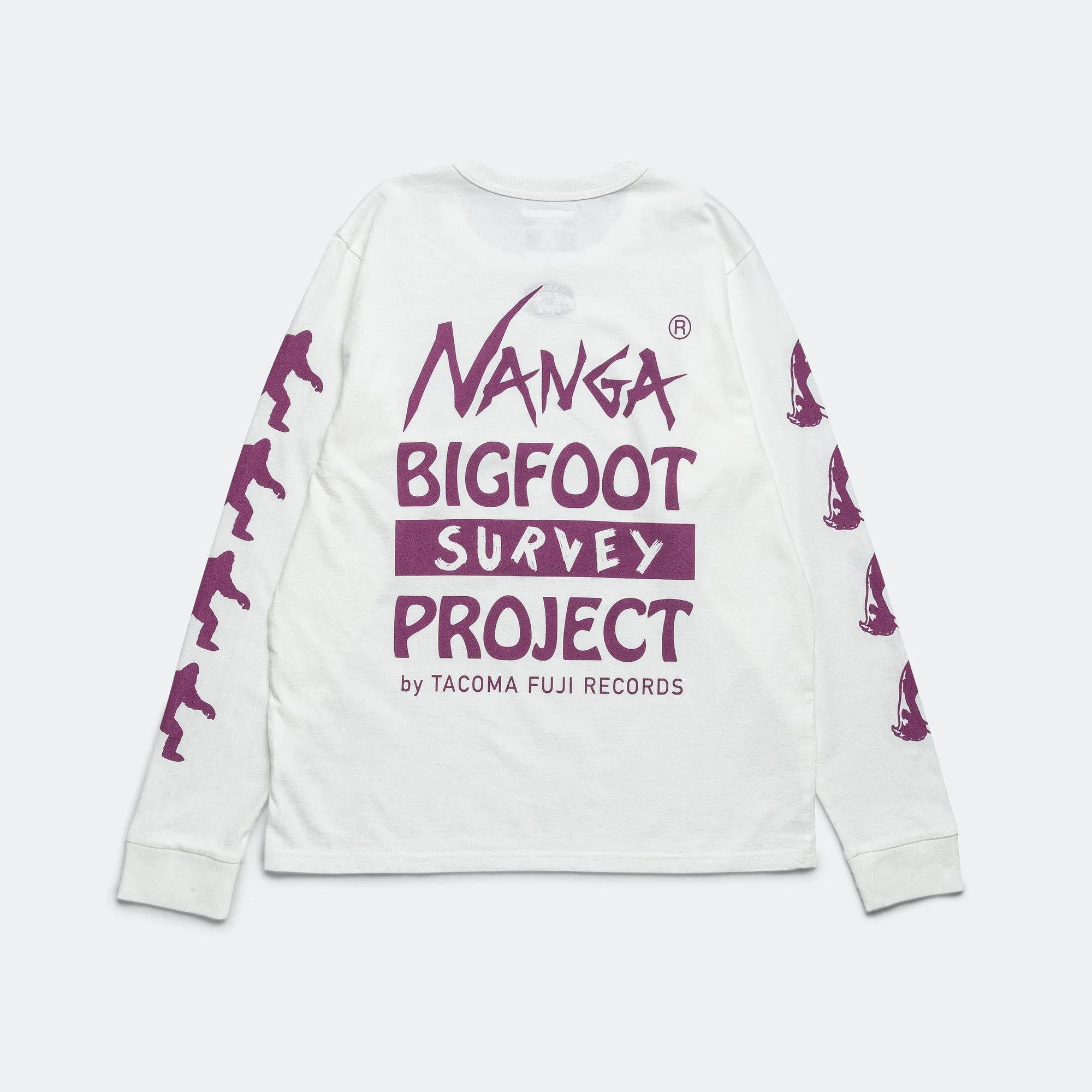 Fuji Records Bigfoot Logo LS Tee x Tacoma - White