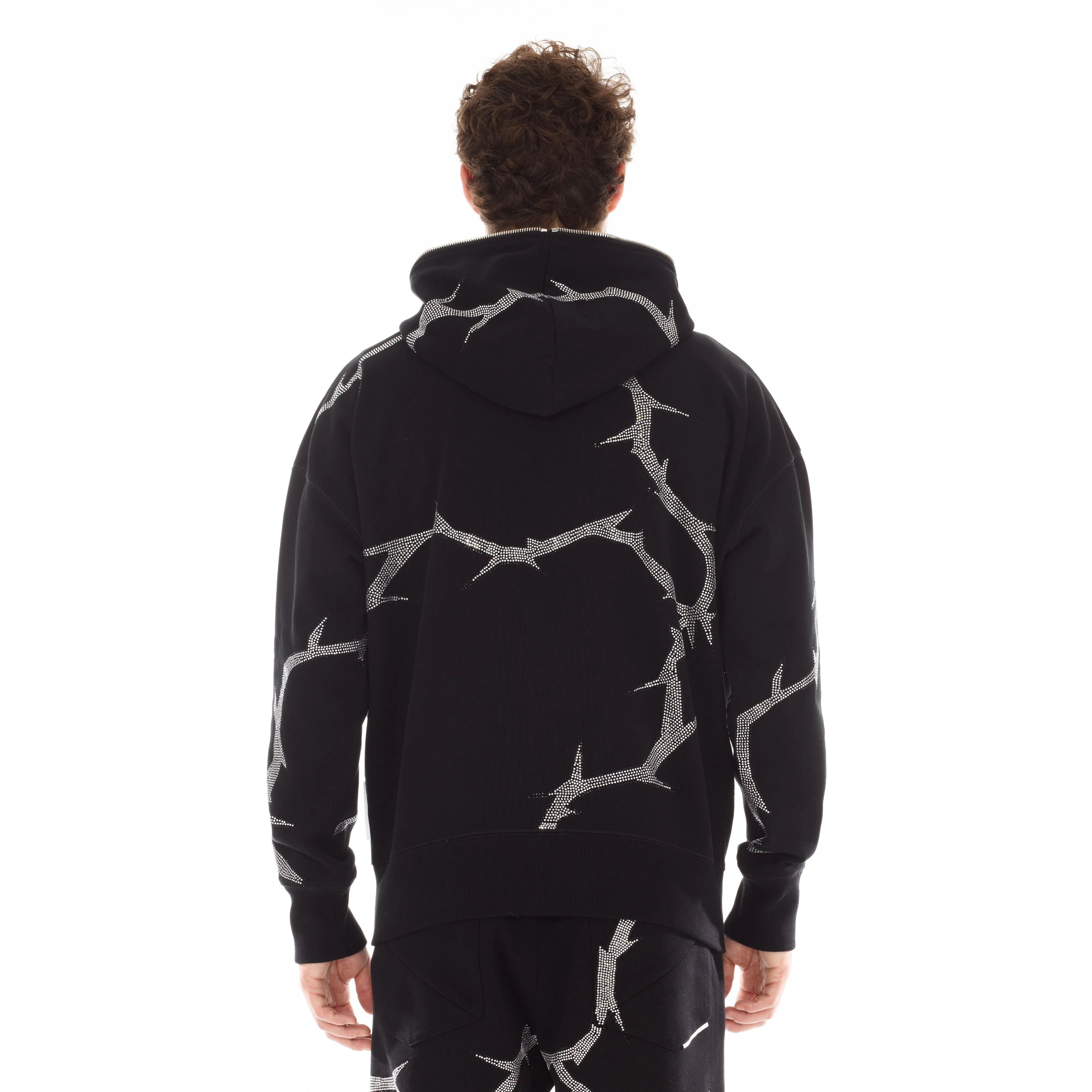 Full Zip Sweatshirt In Black Thorn