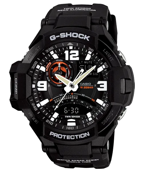 G-Shock Master Gravitymaster Black GA1000-1A 