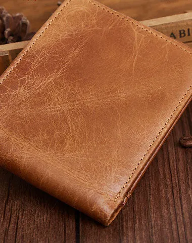 Genuine Leather Mens Wallet on sale Cool billfold Slim Bifold Wallet on sale Card Coin Holder Wallet on sale Purse for Mens
